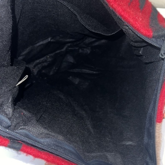 El Paso Saddle Blanket Woven Wool Shoulder Bag Native AmericanInspired Tote - Picture 6 of 7